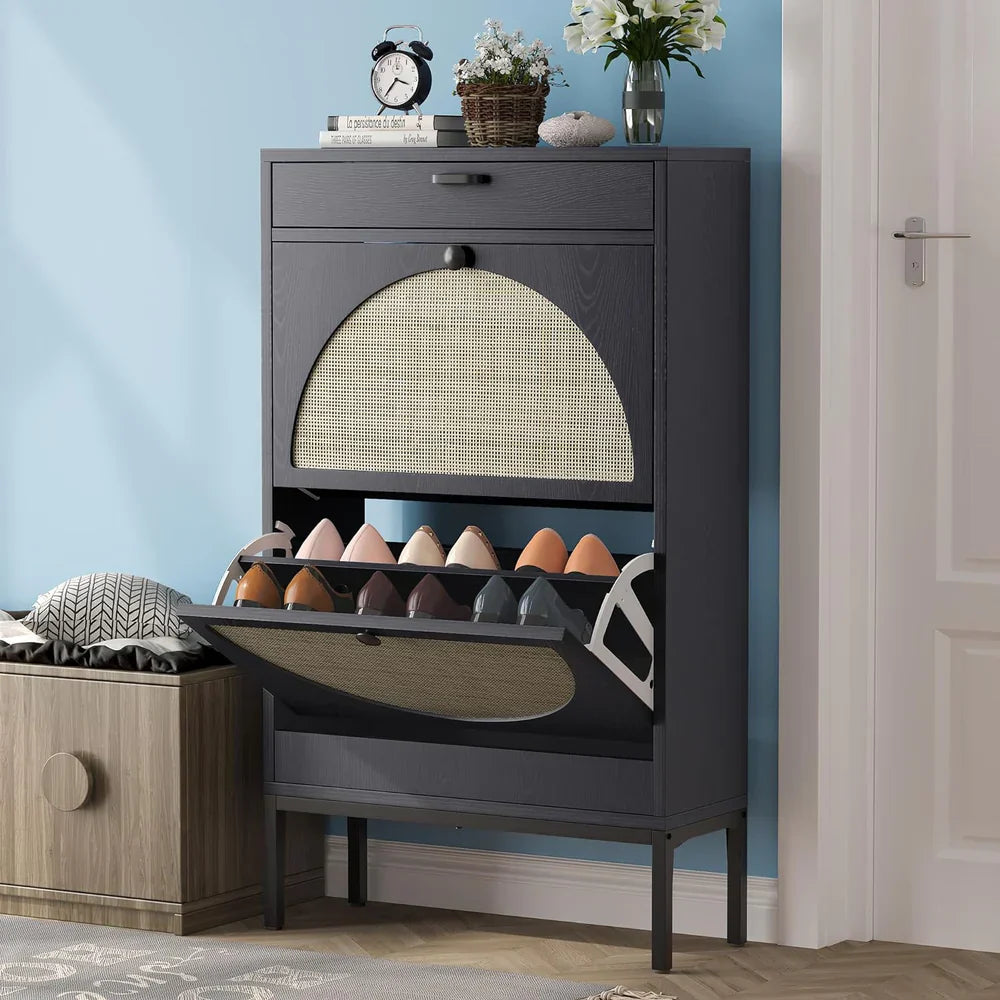 Armario organizador de zapatos de madera Wekity